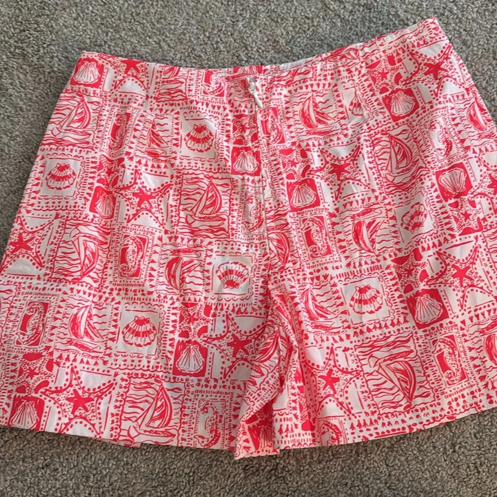 Lilly Pulitzer Red and White Nautical Print Skort - Picture 7 of 7